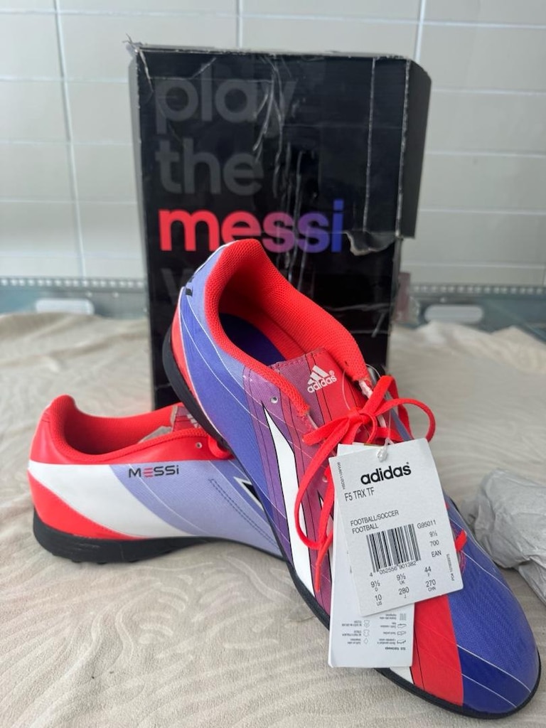 Orijinal Etiketli Sıfır Adidas F5 TRX TF Messi Halı Saha - 44 Numara (