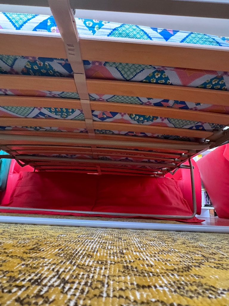 Açılır Yataklı Kırmızı Deri Koltuk (Mekanizması Sağlam) - Galata - 8