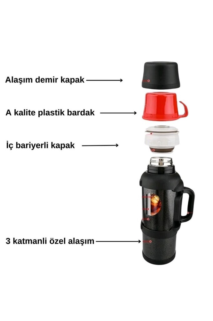 48 saat sıcak soğuk tutar paslanmaz çelik termos - 10