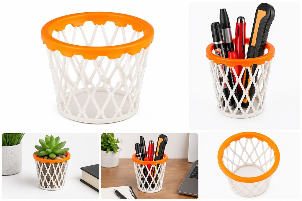 Yapı3D Basket Potası Tasarım Kalemlik 10 cm - 2