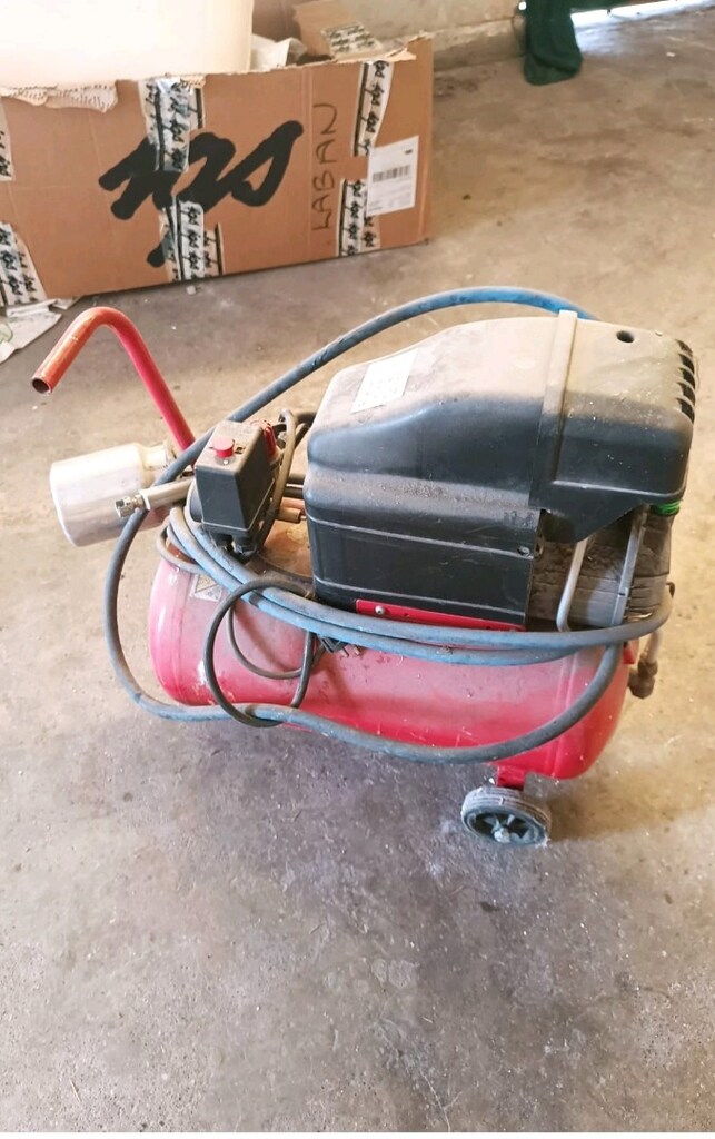 İtalyan Fiac GM 201 Kompresör - 1.5 HP 8 Bar - Hortum ve Tabanca - 6