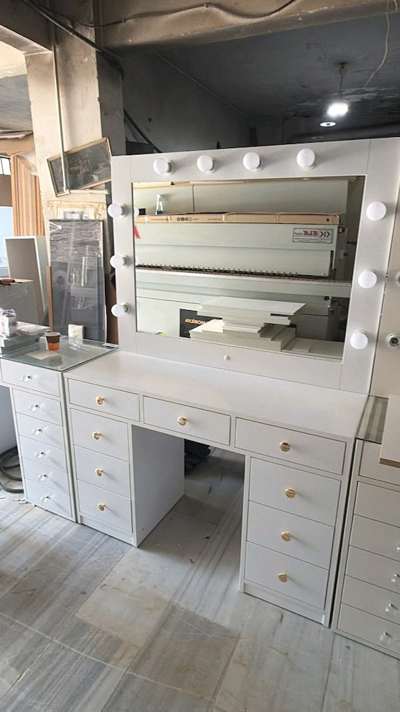 ışıklı makyaj aynası şifonyer kulis Aynası çok amaçlı - 5
