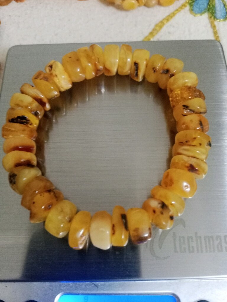 Damla Kehribar bileklik 20 cm 20 gram - 3