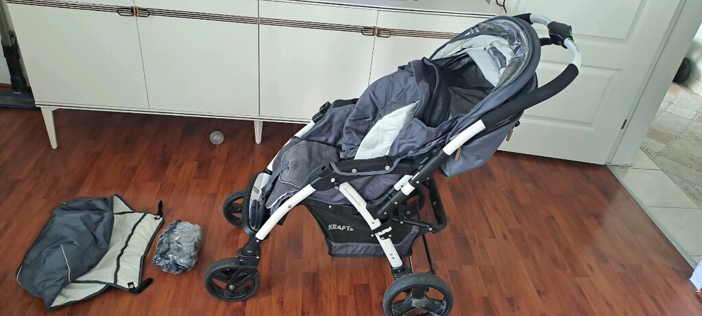 Kraft Bebek Arabası -Ek Ekipmanlarıyla Temiz ve Çalışır Durumda - 2