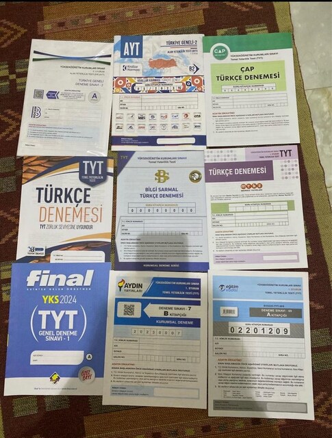 Tyt Ayt deneme testlerı yeni tanesı 30 tl