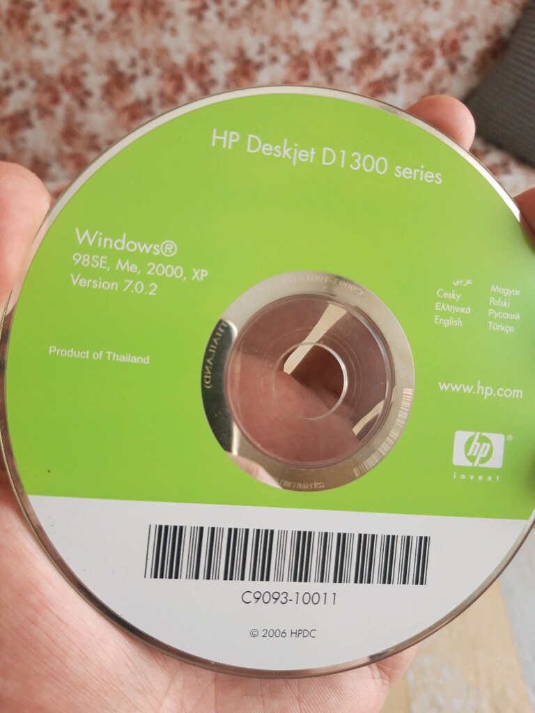HP yazıcı cd Windows 98SE. Me. 2000.XP versiyon 7.0.2 - 2