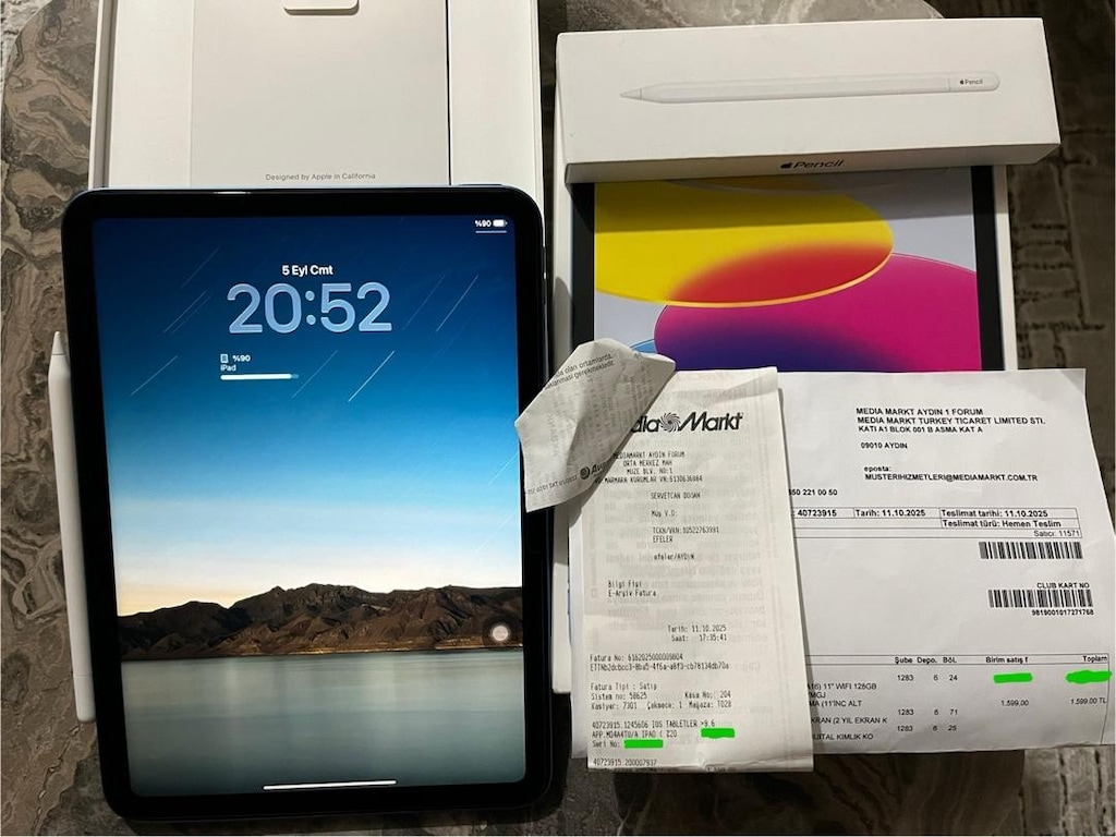 İpad A16 11. Nesil+APPLE PENCİL