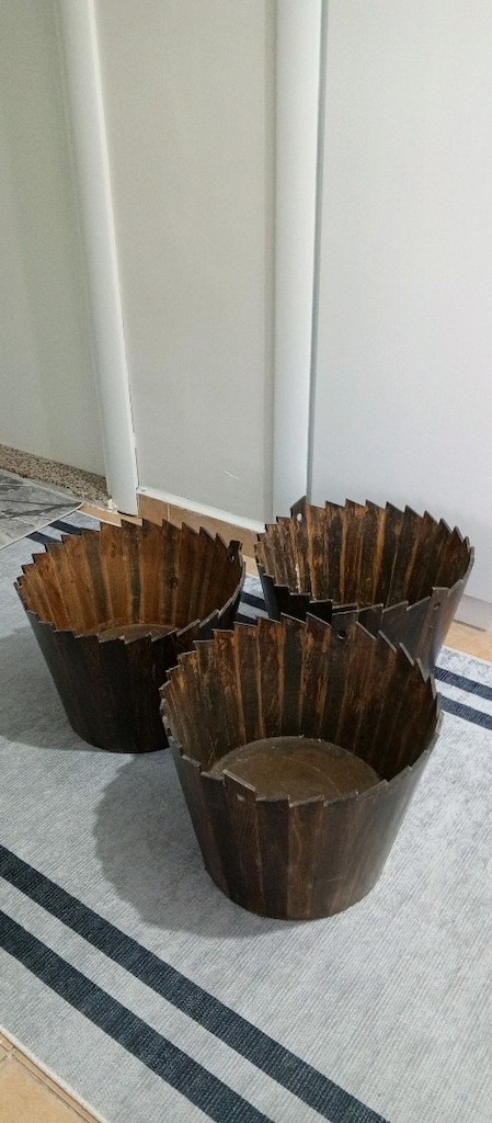 ahşap saksı - 2