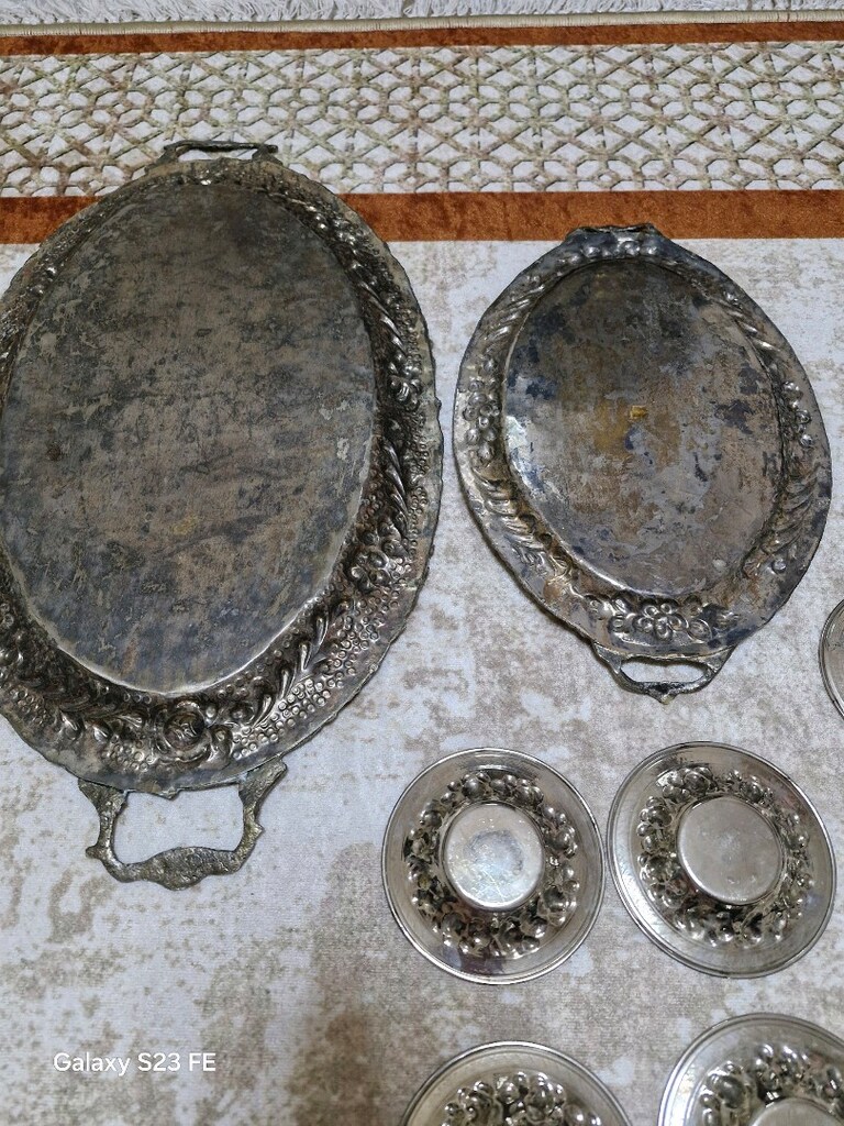 Gümüş çay takımı - 9