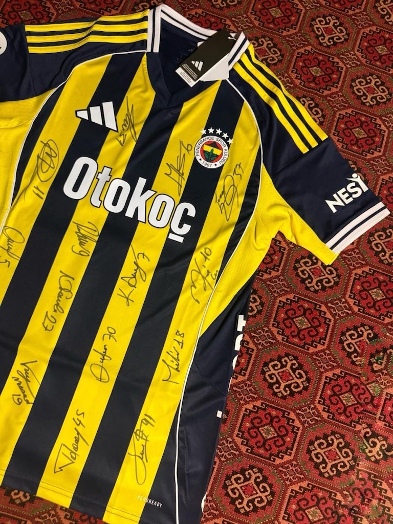 Orjinal Fenerbahçe İmzalı Forması Türkiye Futbol Milli Yıldız - 3