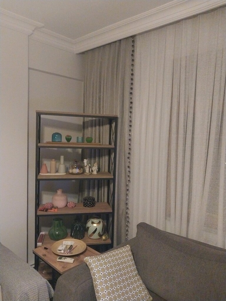 Fon perde temiz yeni modern 2 adet toplam - 6