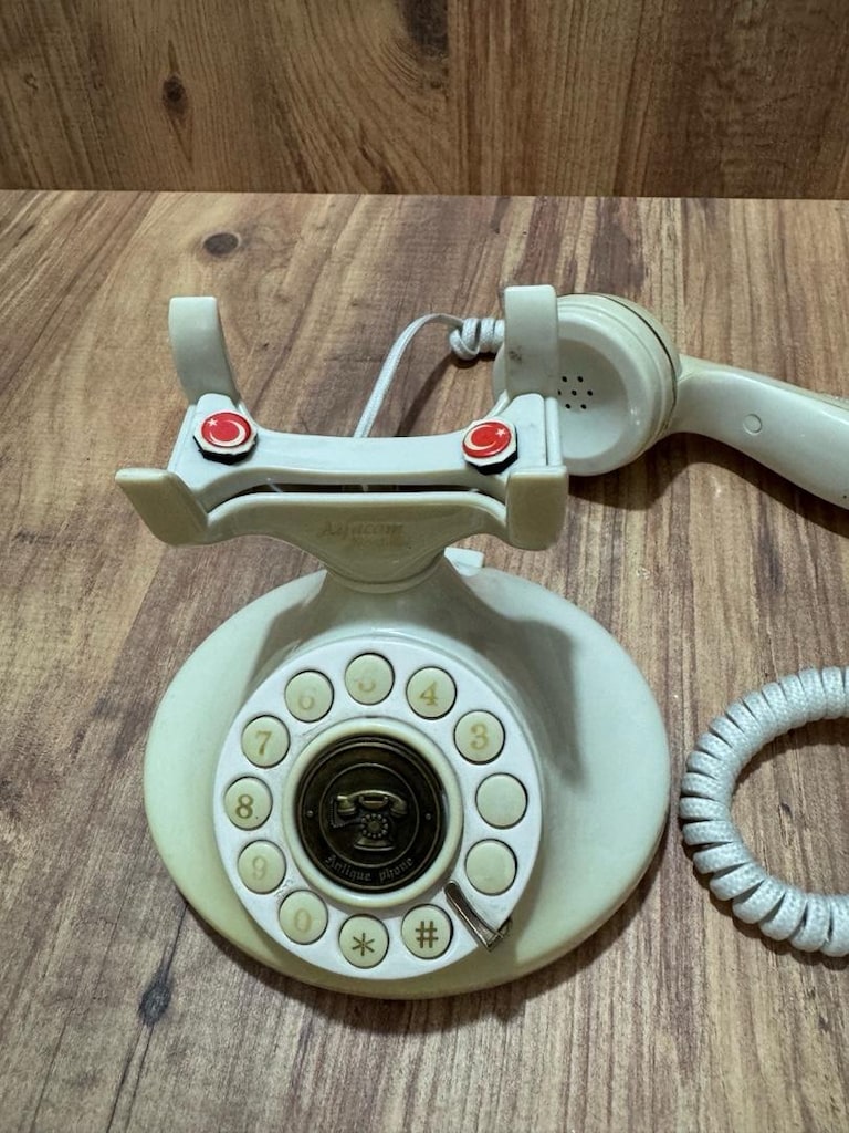 Alfacom Nostalji Kablolu Telefon – Retro Dekoratif Telefon - 7