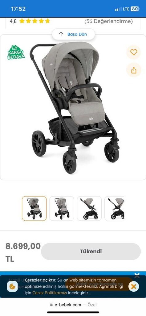 Joie chrome bebek arabası - 6