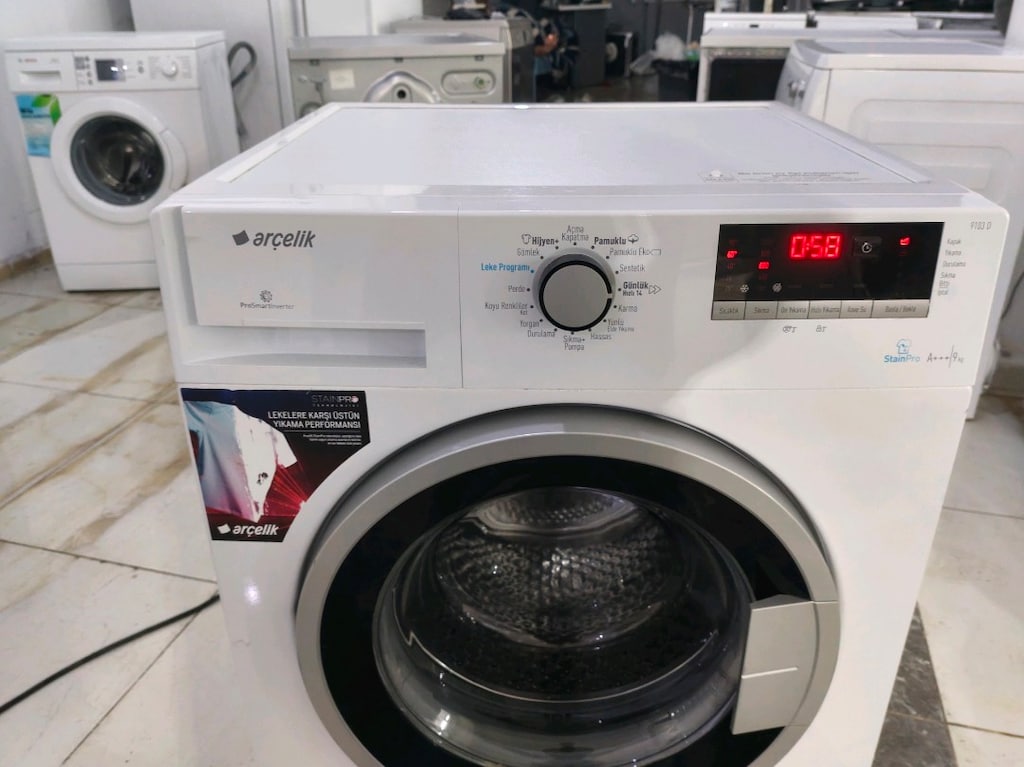 Arçelik 9 kg prosmart A+++ enerji 1000 devir çoktemiz çamaşır makinesi - 5