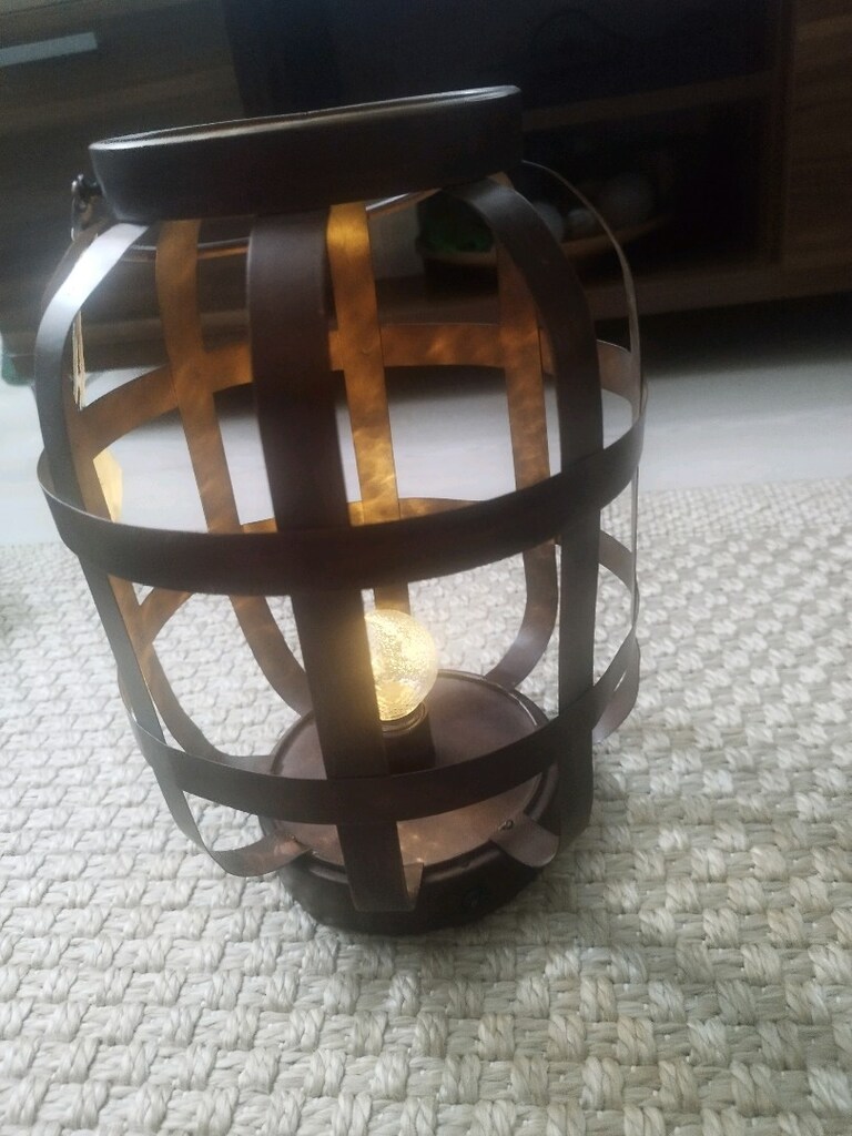 Yargıcı Home Metal Kafes Fener - 31 cm - Sıfır/Yeni 2 ADET (Pilli) - 3