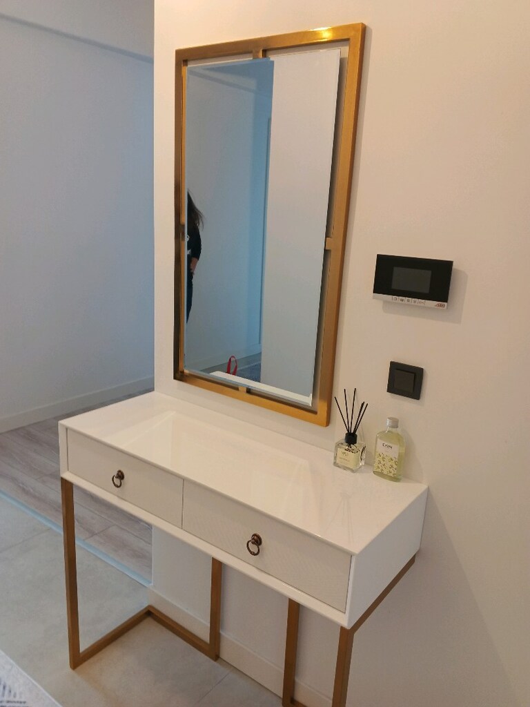 ahşap MDF lake boyalı dresuar takımı - 4