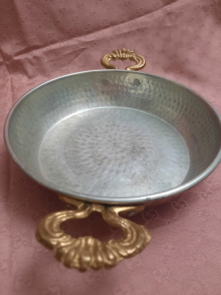bakır tava çift kulplu - 4
