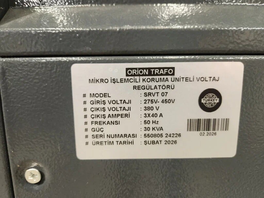 Tam Otomatik Servo Voltaj Regülatörü Trifaze 30 KVA 45 KVA - 3