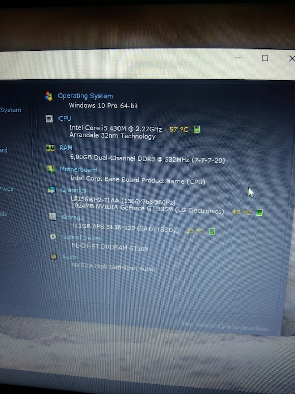 LG laptop notebook i5 - 3