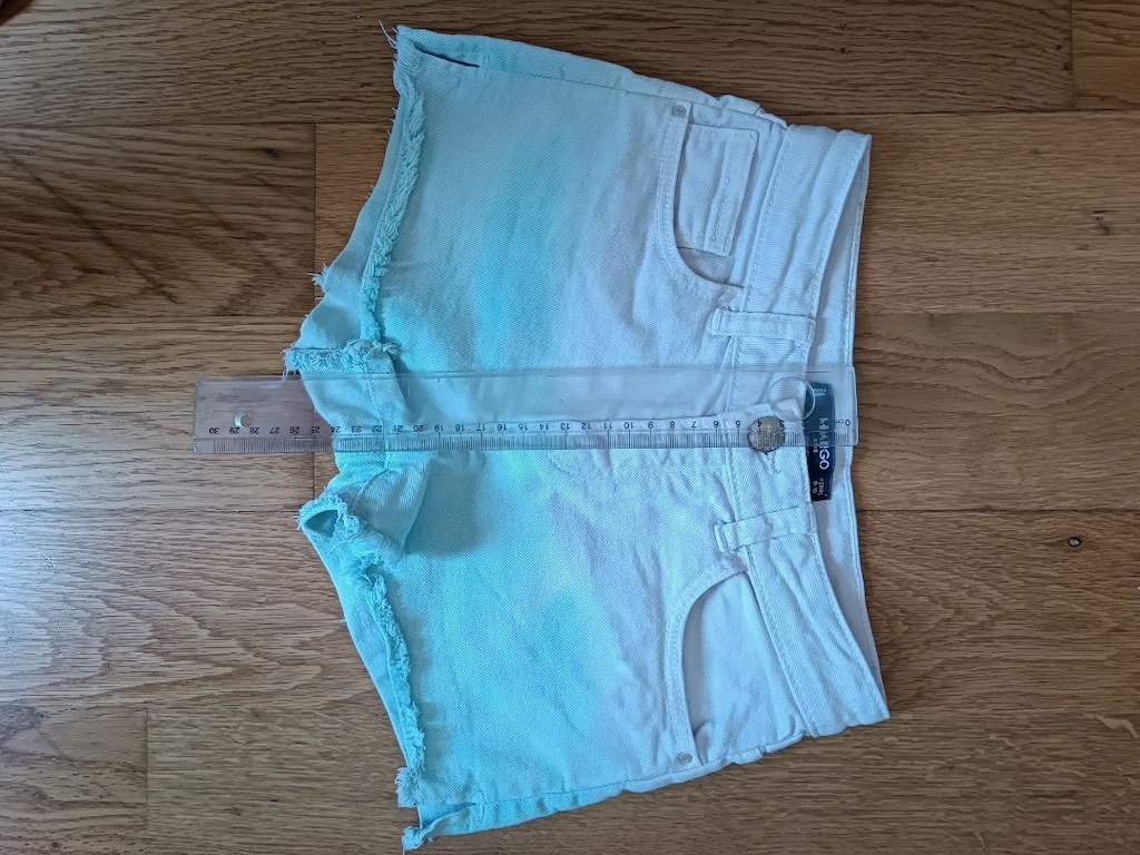 9-10 yaş,MANGO, KIZ ÇOCUK Likralı kot şort - 7