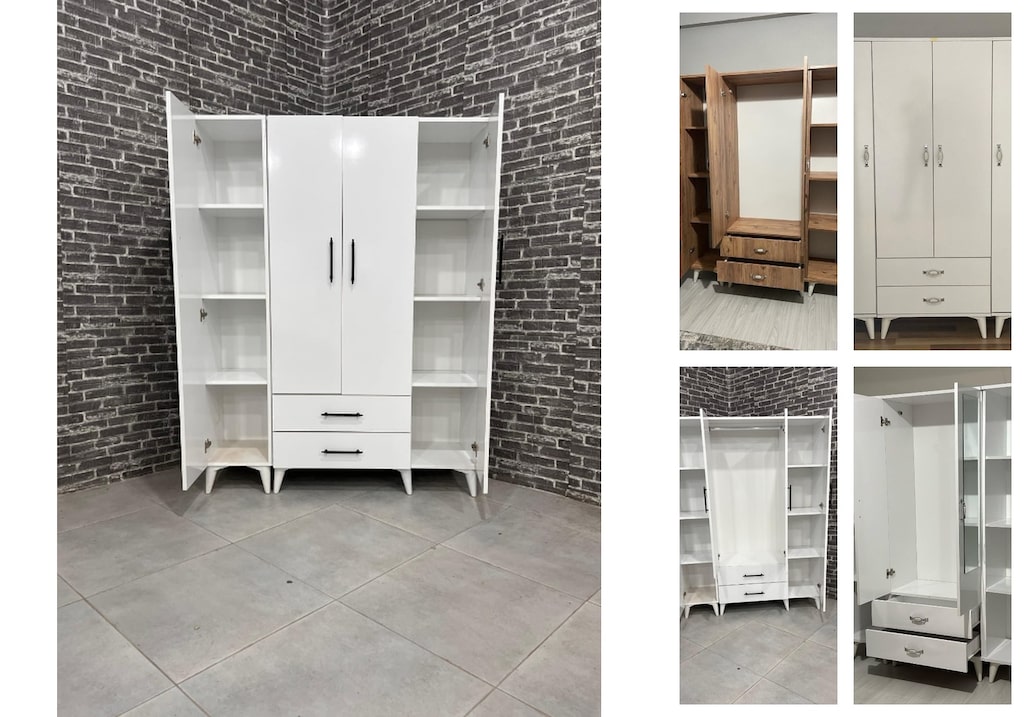 4 kapaklı elbise dolabı acgjbbbsud - 5