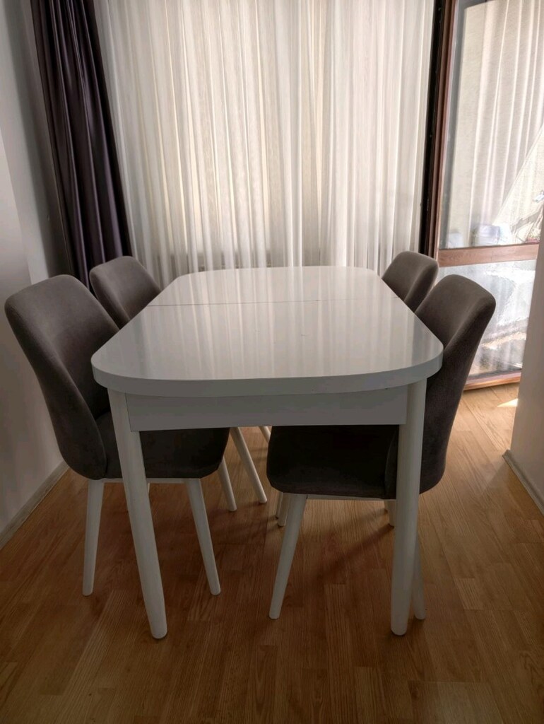 beyaz Yemek odası takımı - 7