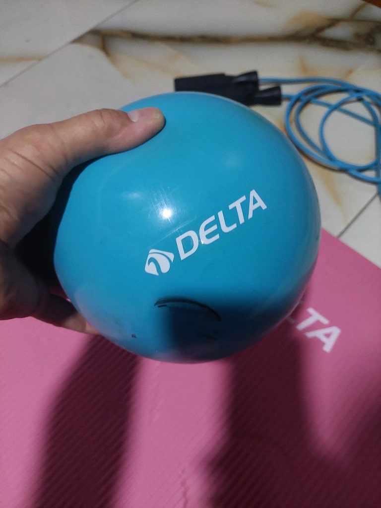 Delta Plates minderi yoga matı. Delta plates topu. Atlama ipi hediye - 5