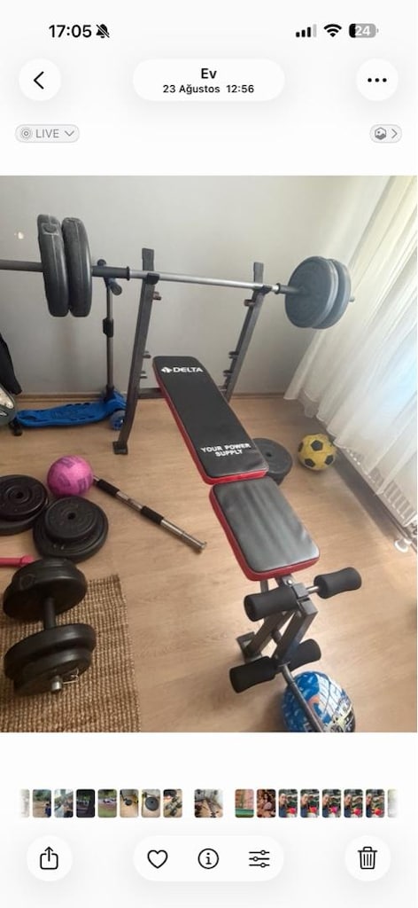 delta ağırlık standı ve dambıllar ağırlık sehpası bench - 2