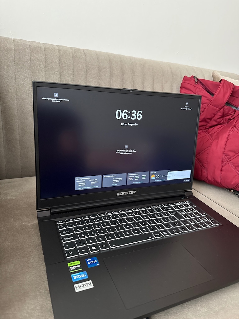MONSTER ABRA A7 – i7-12700H / RTX 4050 / 144Hz – TEMİZ KULLANILMIŞ - 4
