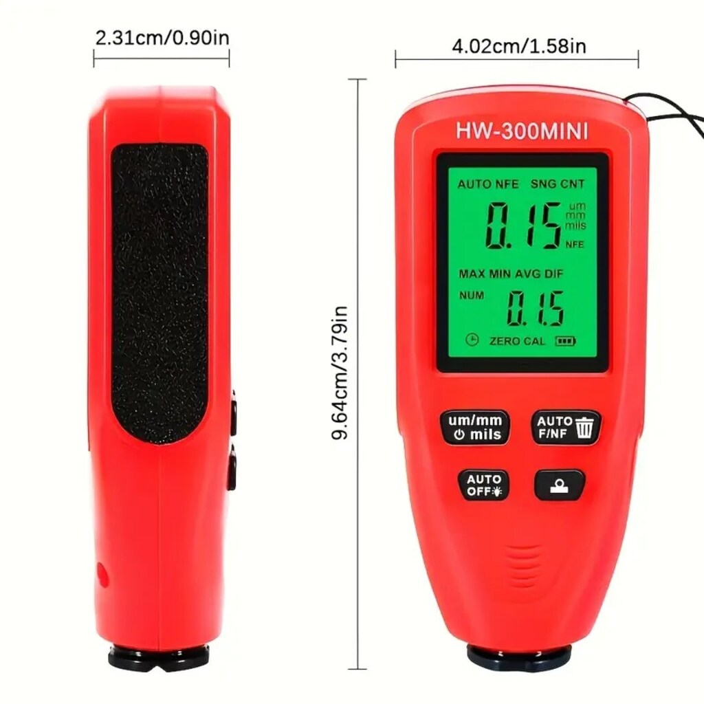 HW-300 MINI Oto Boya Kalınlık Ölçer (SIFIR ÜRÜN) - 9