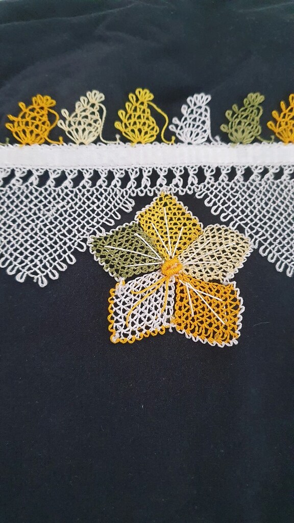 iğne oyası havlu kenarı - 3