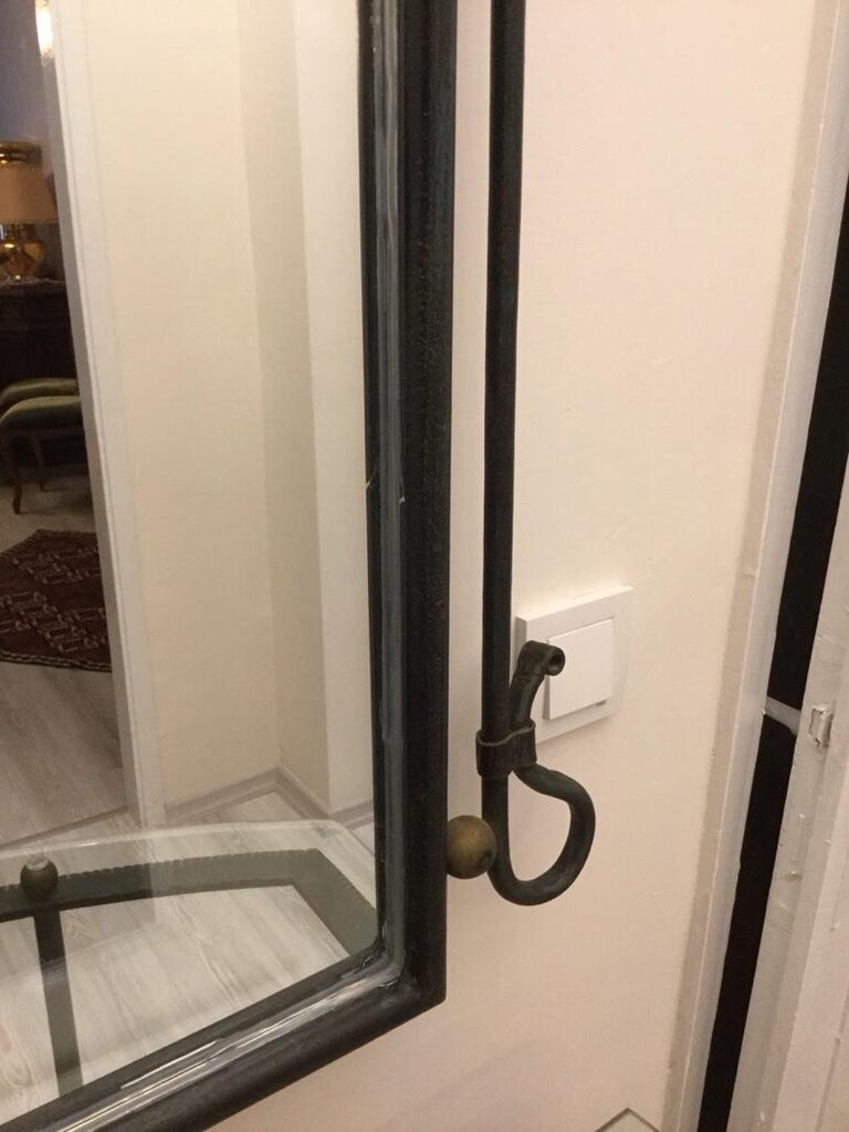 Mermer Tabanlı Ferforje Dresuar Ayna - 15