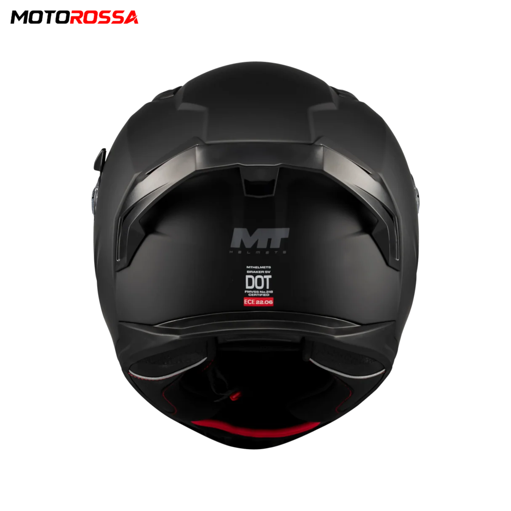 MT BRAKER SV PURE A1 Mat Siyah Motosiklet Kaskı | MOTOROSSA - 7