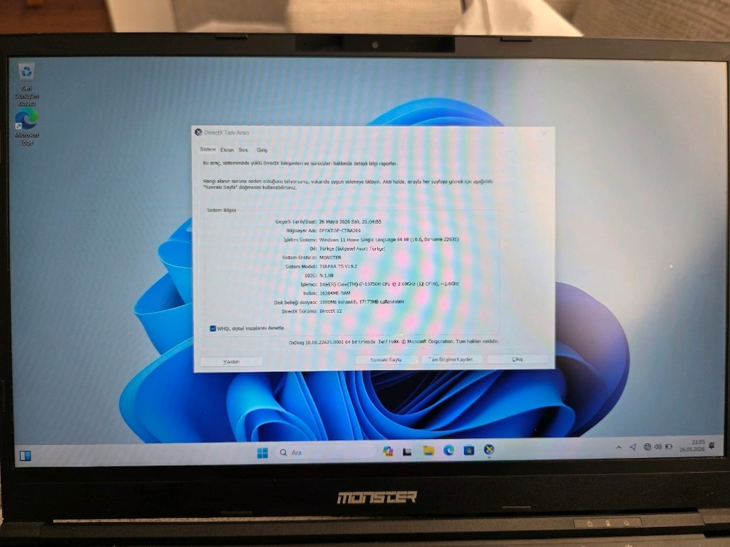 MONSTER TULPAR T5 V19.2 RTX 2060 LAPTOP - 3