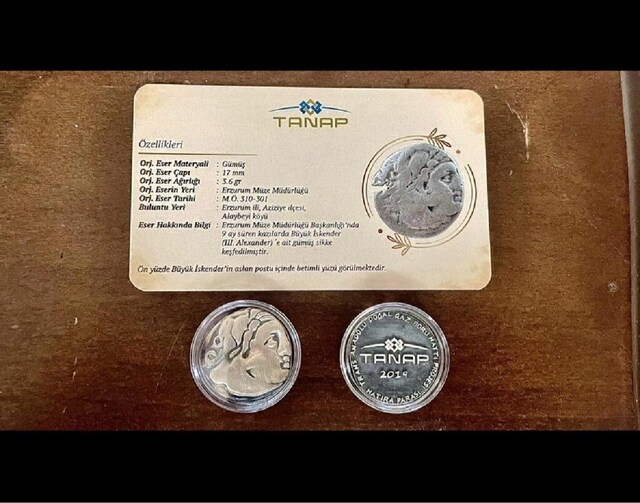 TANAP GÜMÜŞ MADALYON 31 GRAM + 3,6 GRAM. 2019 YILI İKİLİ MADALYON