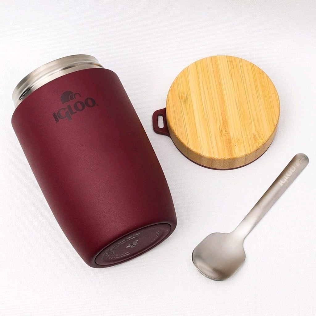 Igloo Bamboo Yemek Termosu 500ml-BORDO / SIFIR ÜRÜN - 3