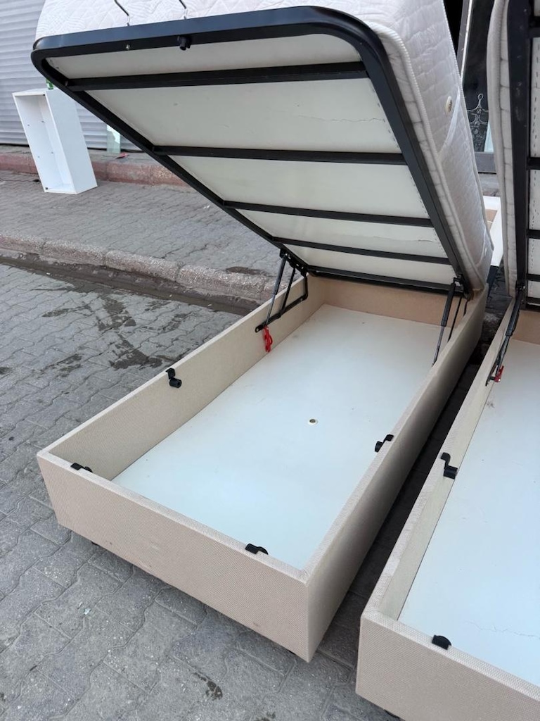 baza başlık yatak 2adet tek kişlil eve teslim - 10