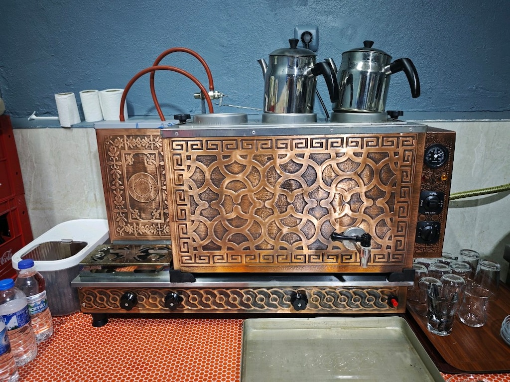 3 Demlikli Bakır Çay Kazanı - 2