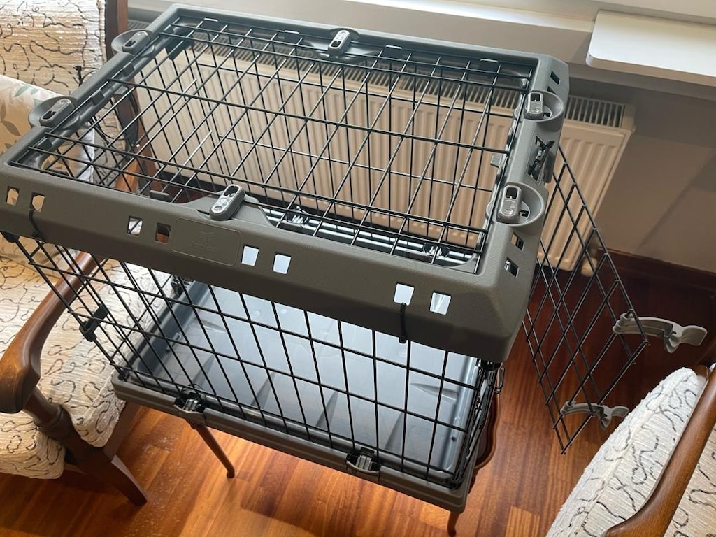 SIFIR TEKERLEKLİ METAL KÖPEK KAFESİ - 2