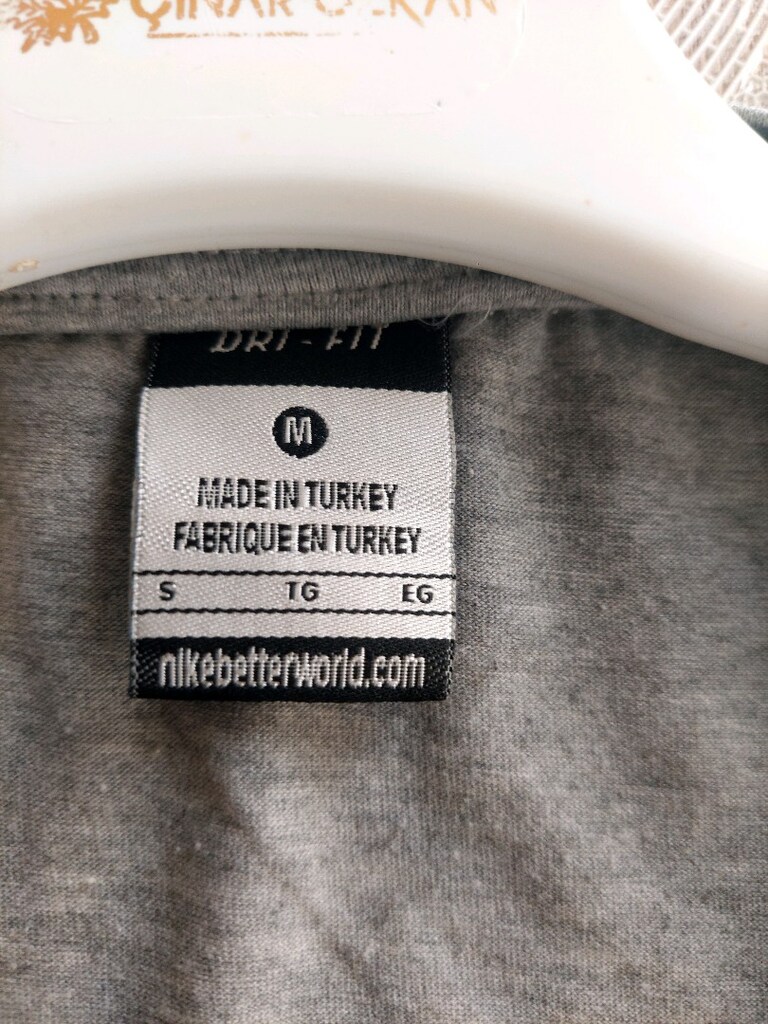 Nike Air Kolsuz gri spor Tişört - 3