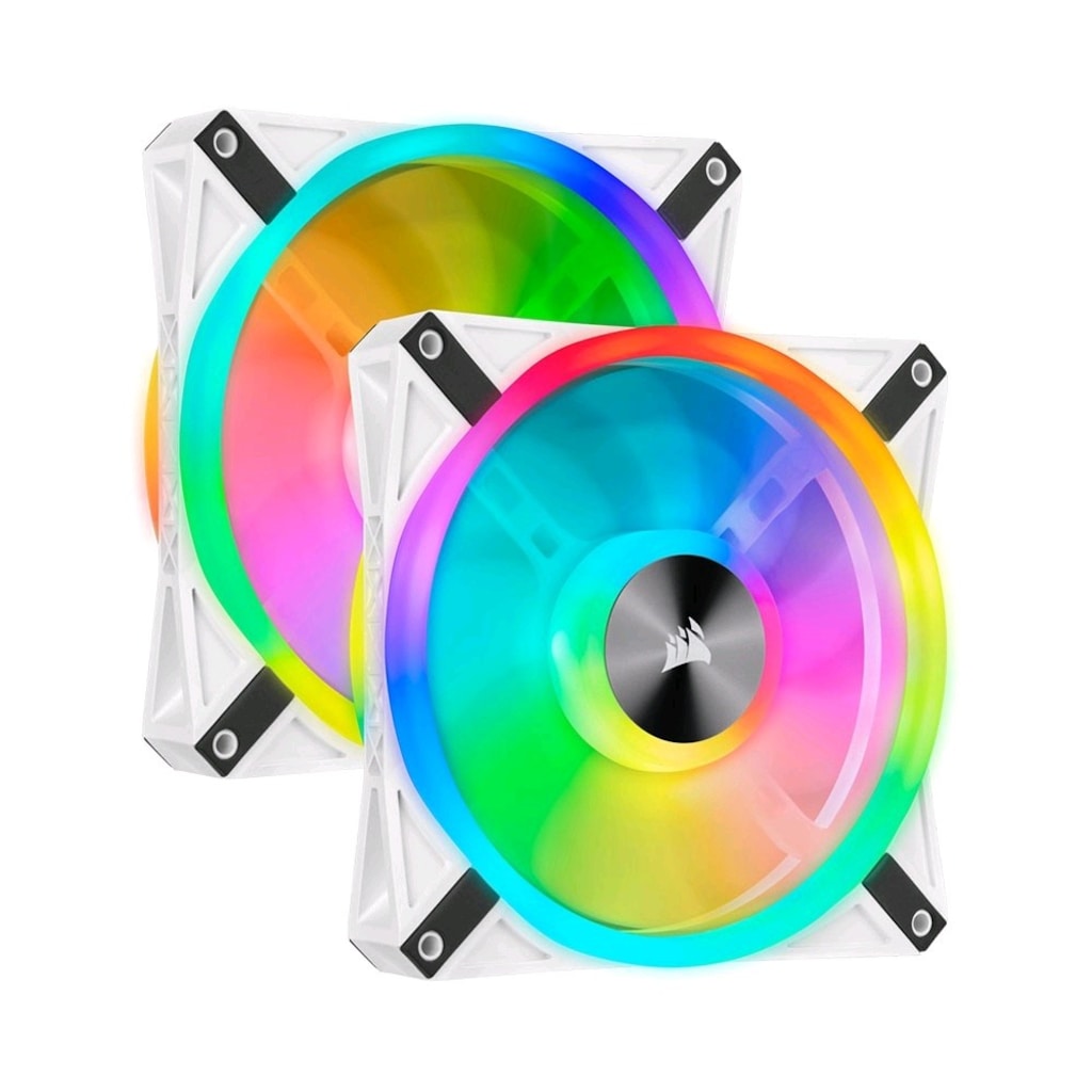 Corsair QL120 RGB 120mm Beyaz Kasa Fanı 2 Adet SIFIR Kutusuz - 2