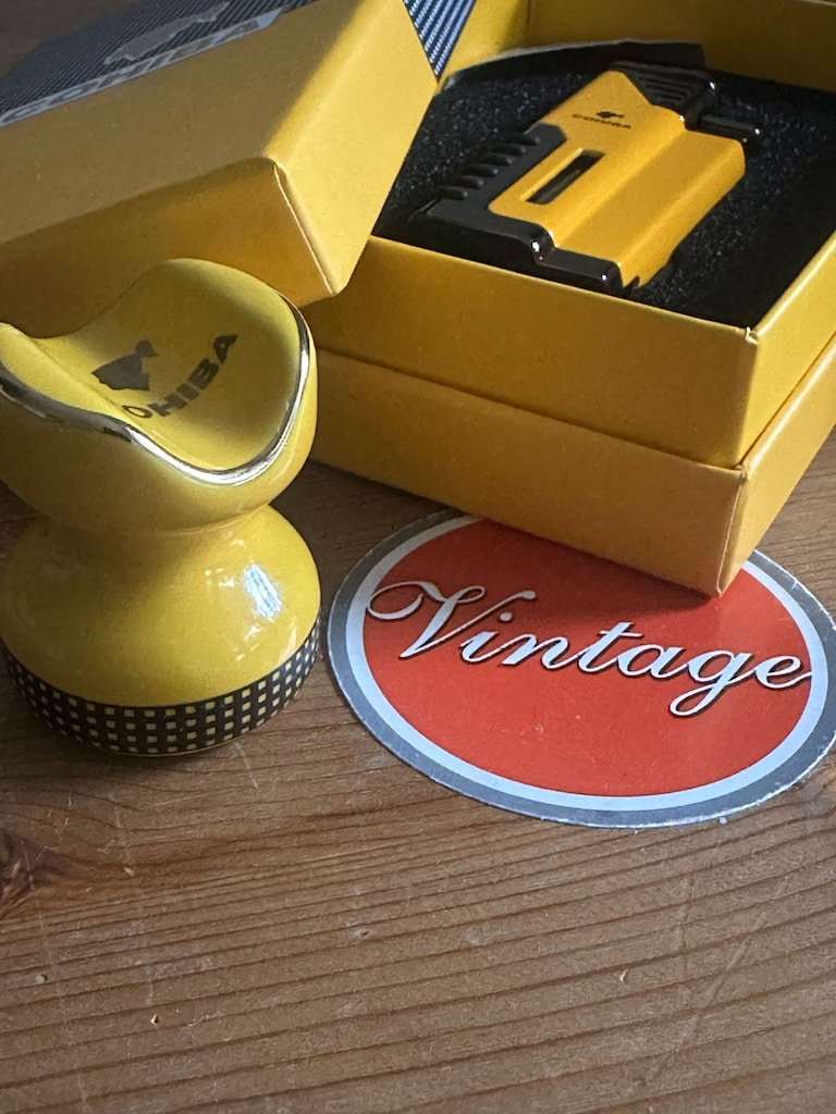 Cohiba 4 Pürmüzlü jet alevli cakmak ve PURO TUTUCU HEDİYELİ - 4