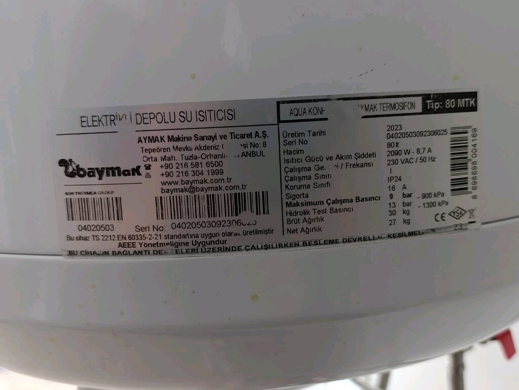 termosifon baymak 80lt - 2