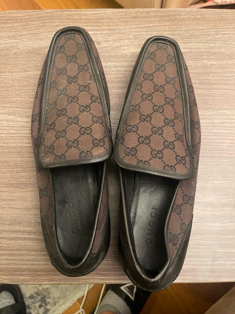 GUCCİ Canvas Loafer Casual Shoes for Men - 6