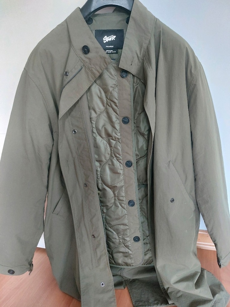STWD pull and bear yagmurluk mont erkek