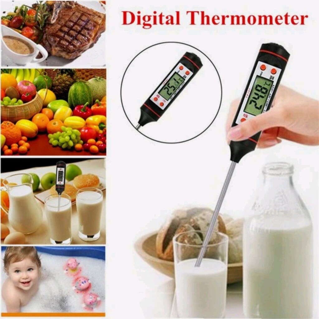 DİJİTAL TERMOMETRE GIDA MUTFAK YİYECEK ISI ÖLÇER - 4