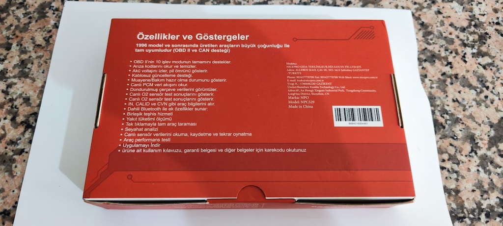 NPO NPC529 Türkçe OBDII/EOBD+CAN - 3