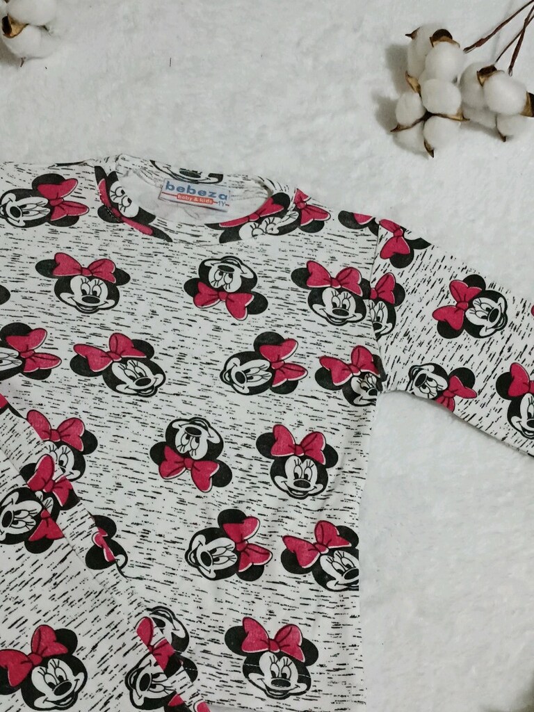 Mickey Mouse Desenli Pijama Takımı - 2
