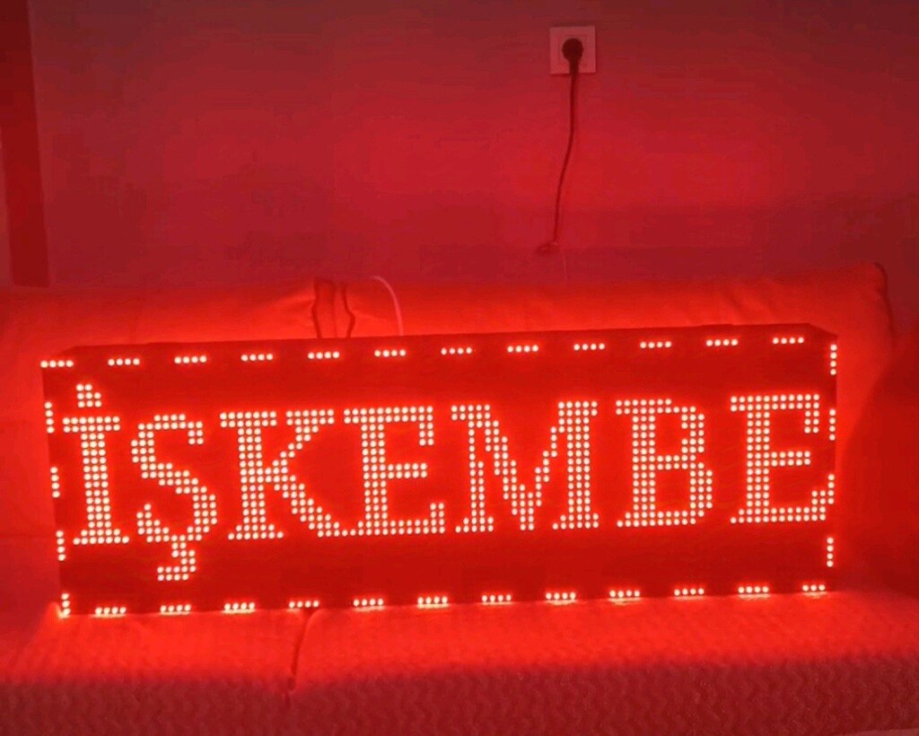 32x96cm led tabela kayan yazı - 4