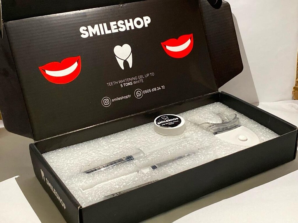 SMİLESHOP LED diş beyazlatma seti - sıfır - Tam Set! - 6
